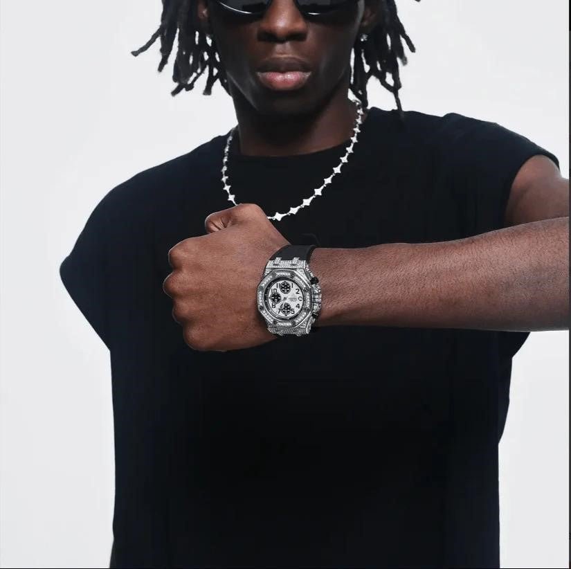 Light Luxury Meets Modern Style in the Black Kaleidoscope Watch - Icegang.us