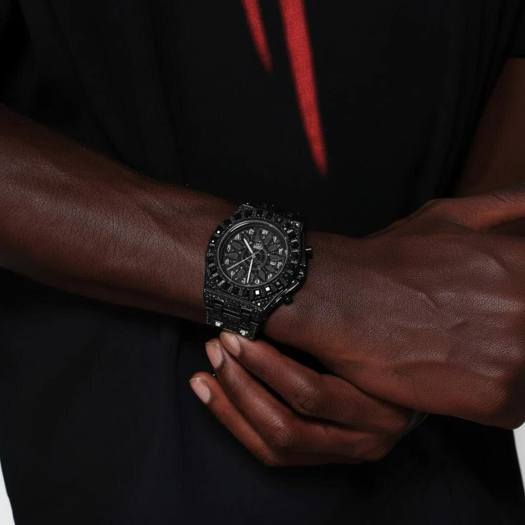 Bold in Black: The ICEGANG Kaleidoscope Luxury Watch - Icegang.us