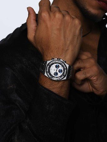 Luxury Redefined: ICEGANG Waffle Series Chronograph Watch - Icegang.us