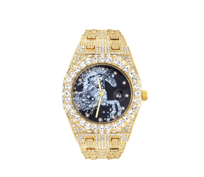ICEGANG Year of the Horse Limited Edition Starry Sky Diamond Oak Watch - Icegang.us