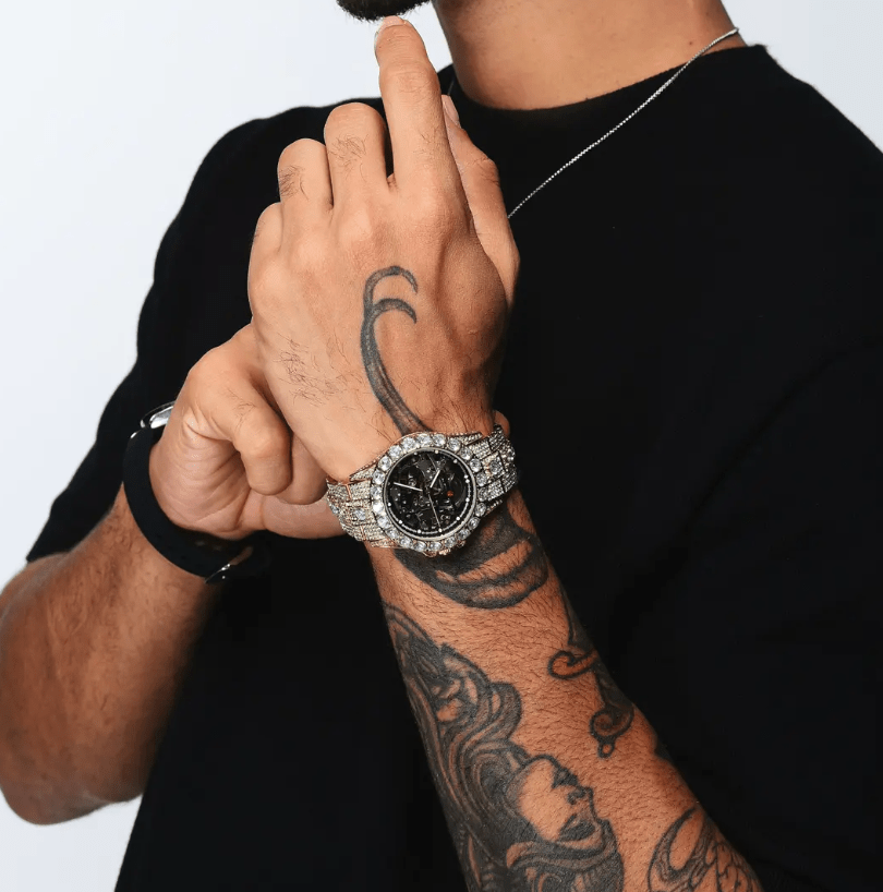 ICEGANG Skeleton Series Mechanical Full Diamond Watch - Icegang.us