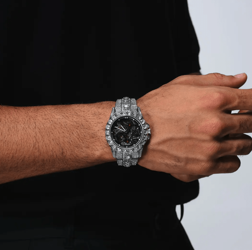 ICEGANG Skeleton Series Mechanical Full Diamond Watch - Icegang.us