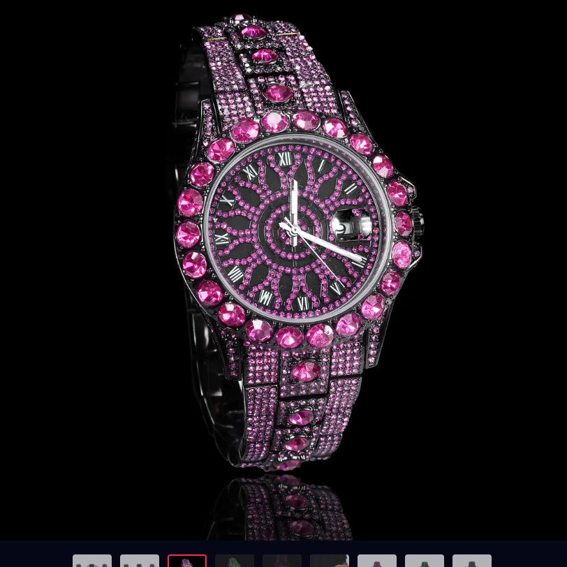 ICEGANG Purple Kaleidoscope Watch