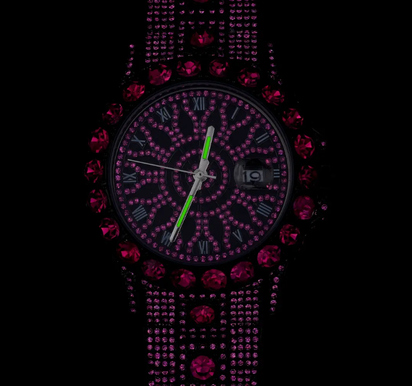 ICEGANG Purple Kaleidoscope Watch
