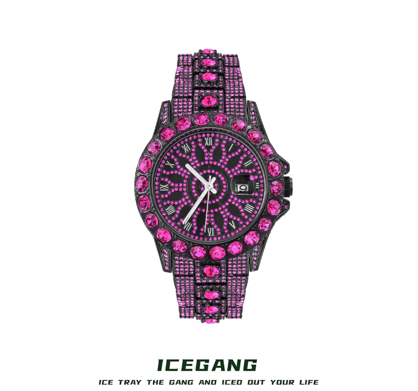 ICEGANG Purple Kaleidoscope Watch