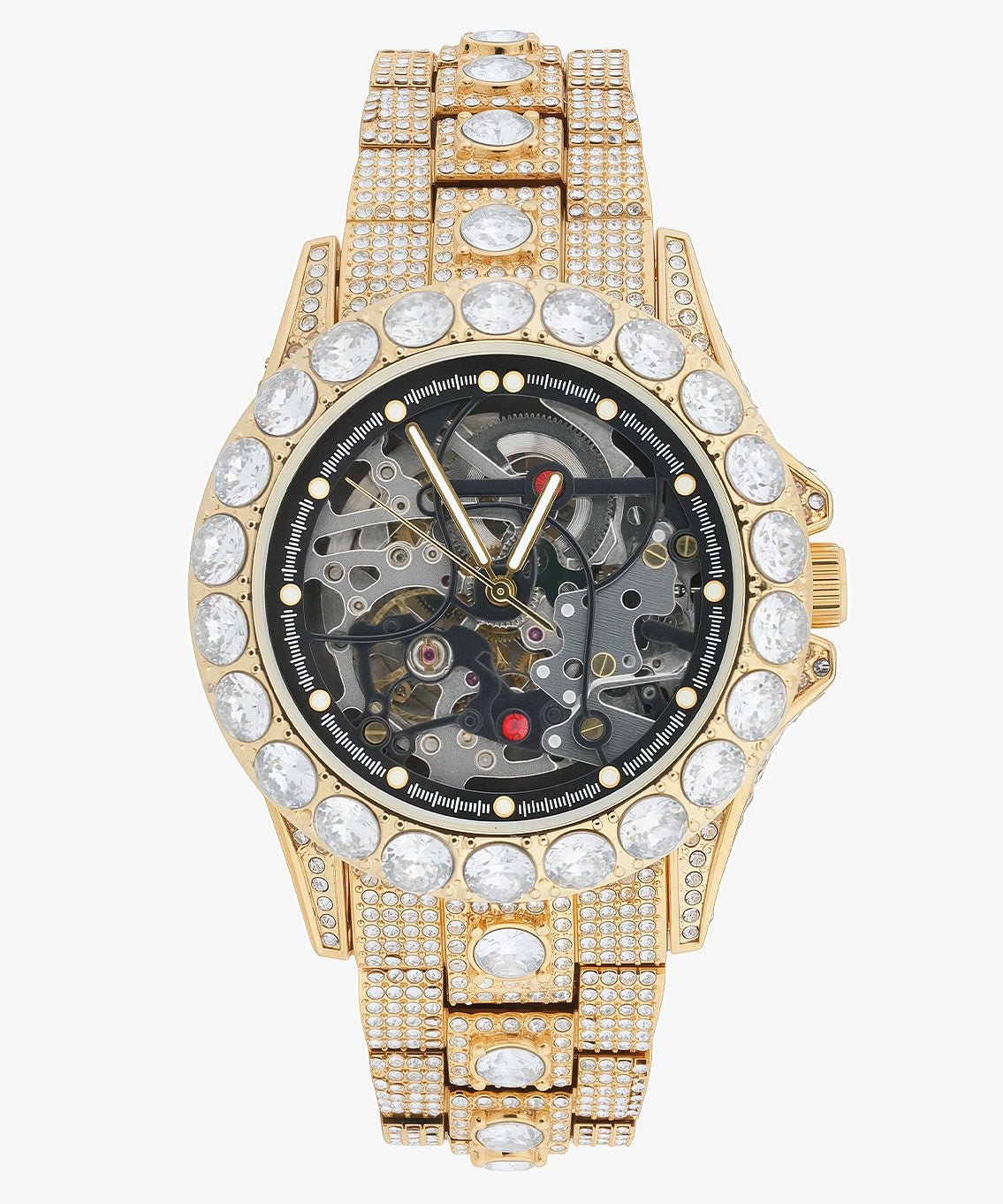 ICEGANG Skeleton Series Mechanical Full Diamond Watch - Icegang.us