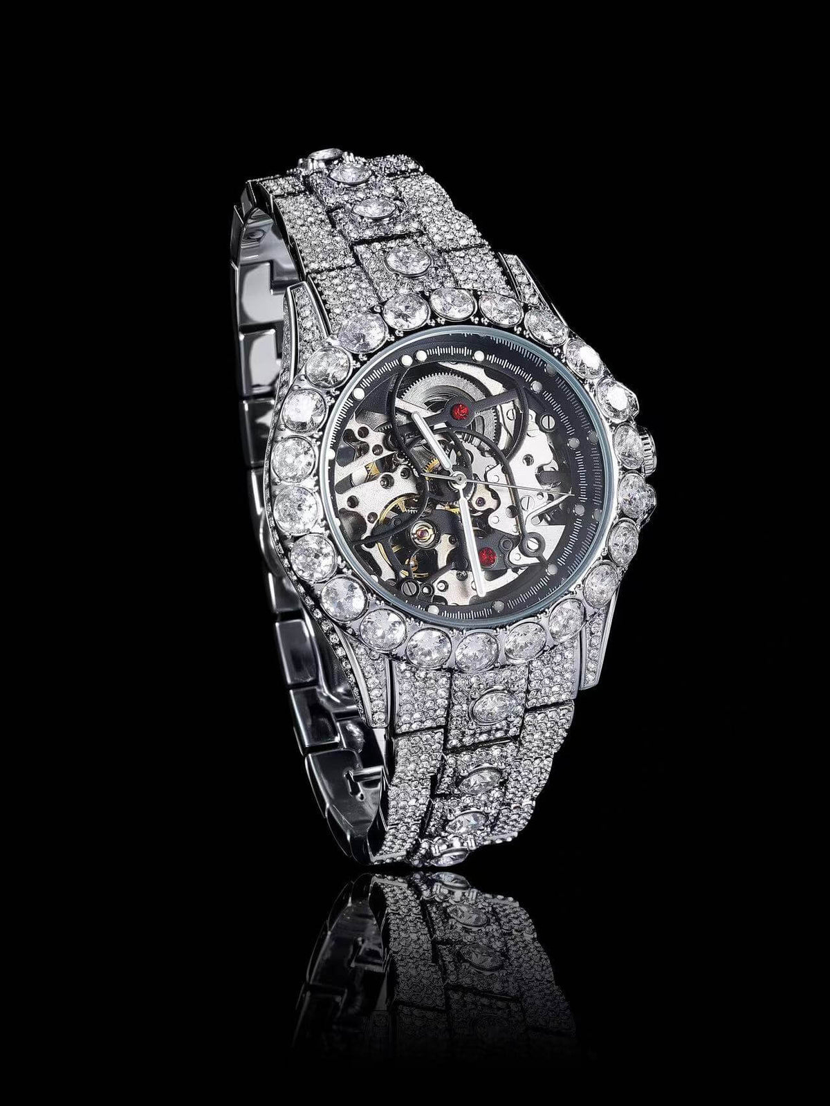 ICEGANG Skeleton Series Mechanical Full Diamond Watch - Icegang.us