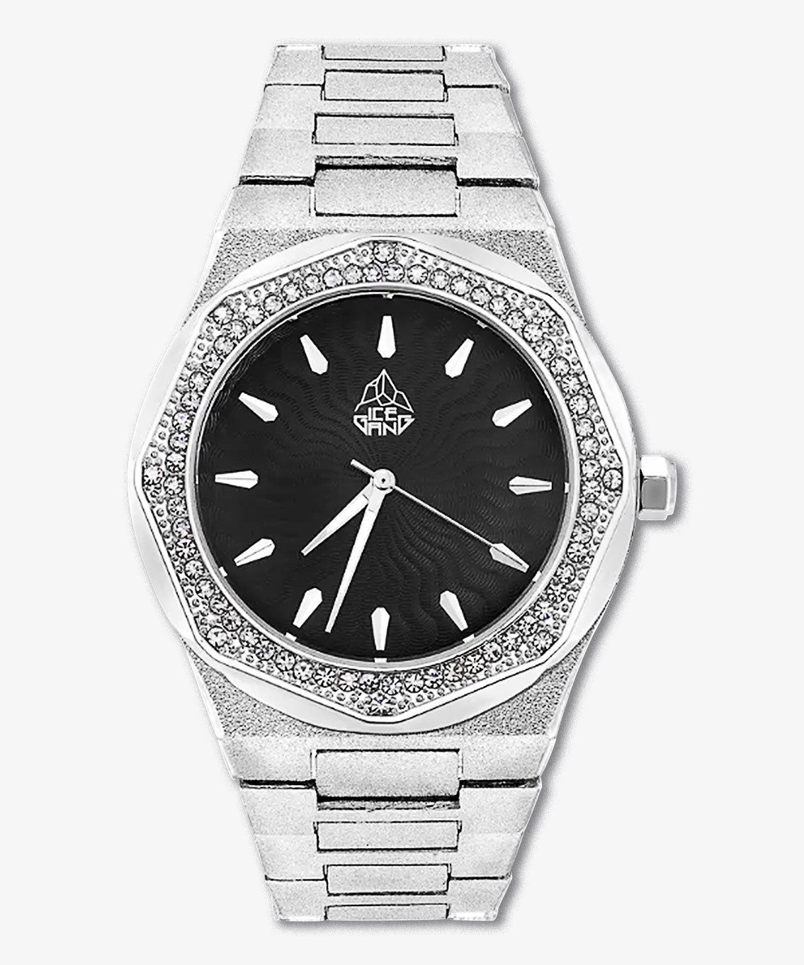 ICEGANG Sun God Series Frosted Gold Full Diamond Watch - icegang.us