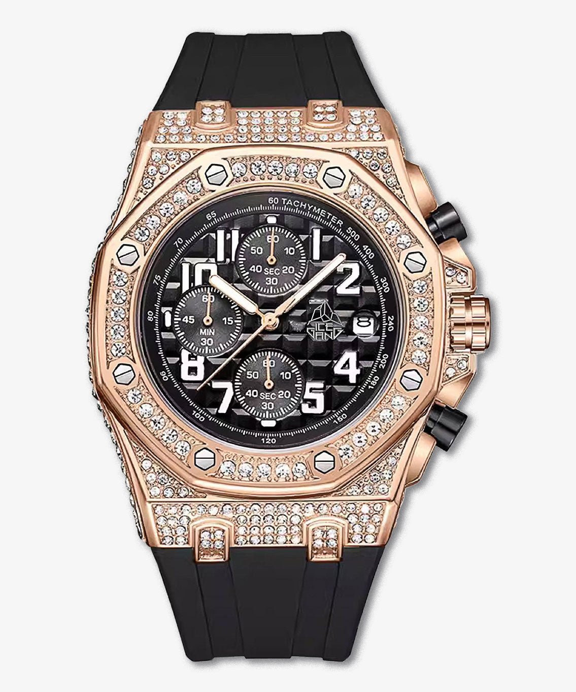 ICEGANG three - eye Fashionable diamond watches - icegang.us