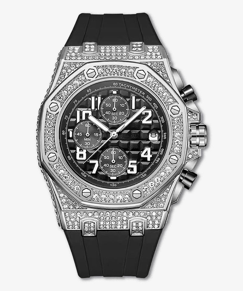 ICEGANG three - eye Fashionable diamond watches - icegang.us