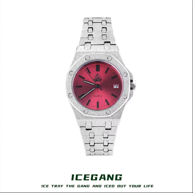 ICEGANG Waffle Frosted Gold Series Watch