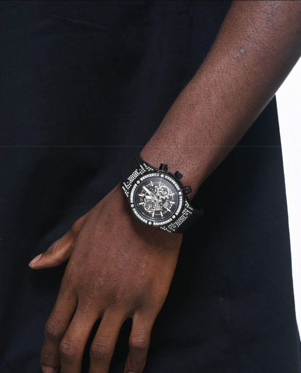 ICEGANG Star Series Mechanical Three-Eye Moissanite Couples Multi-Function Fashion Watch