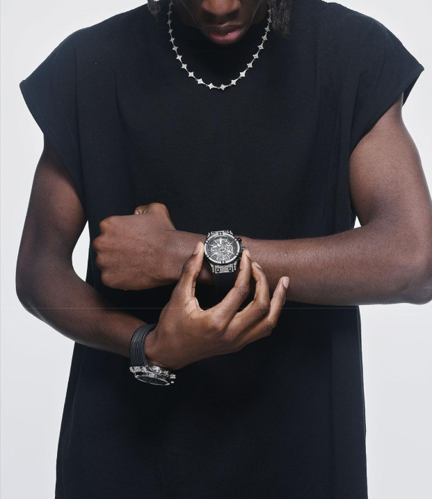 ICEGANG Star Series Mechanical Three-Eye Moissanite Couples Multi-Function Fashion Watch