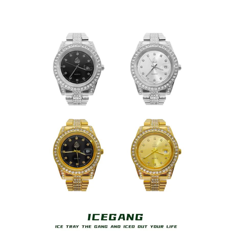 ICEGANG watch men and women couple fashion trend temperament light luxury quartz watch