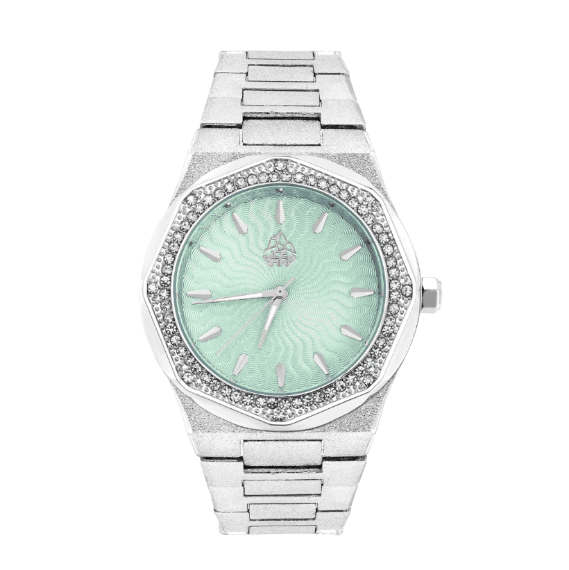 ICEGANG Sun God Series Frosted Gold Full Diamond Watch