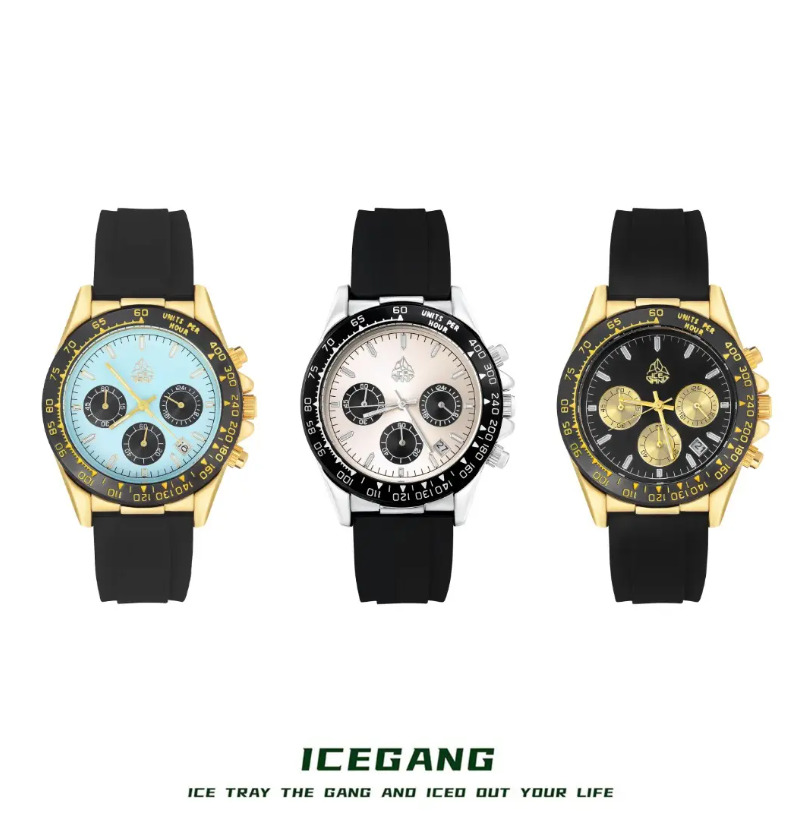ICEGANG Caidi three-eye tape watch series