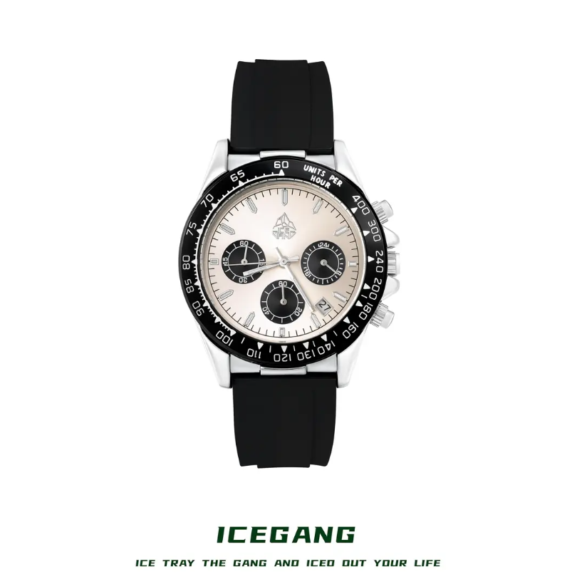 ICEGANG Caidi three-eye tape watch series