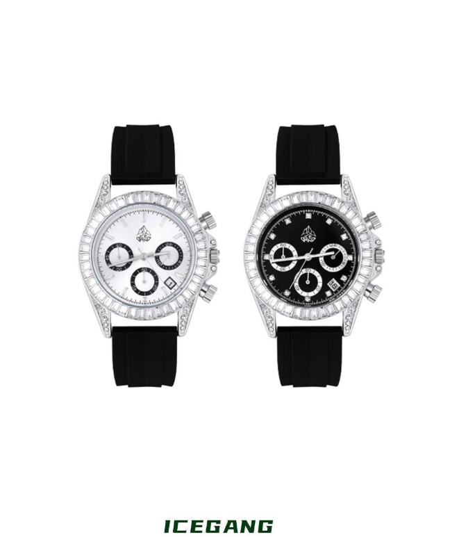 ICEGANG Rock Sugar Three-Eye Series Ring Diamond Watch