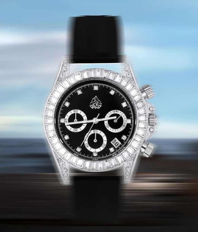 ICEGANG Rock Sugar Three-Eye Series Ring Diamond Watch