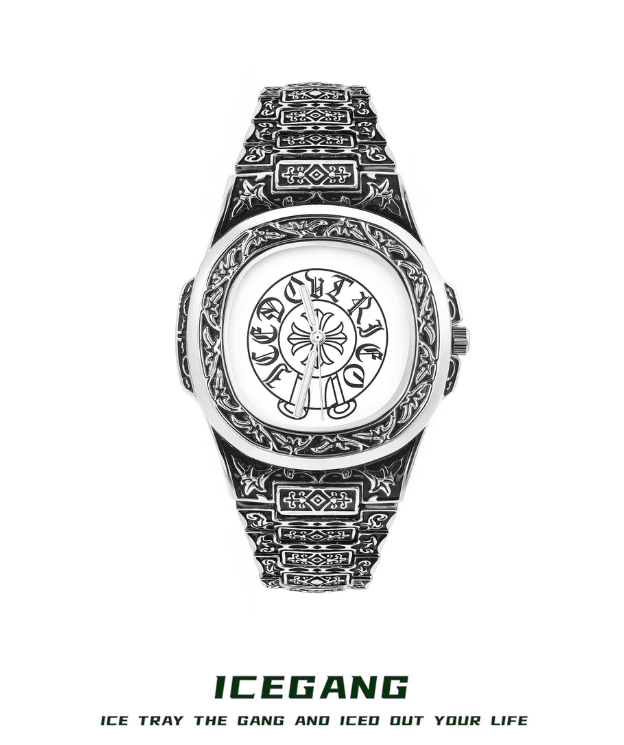 ICEGANG Baroque Style Chrome Hearts Nautilus Watch Series - icegang.us