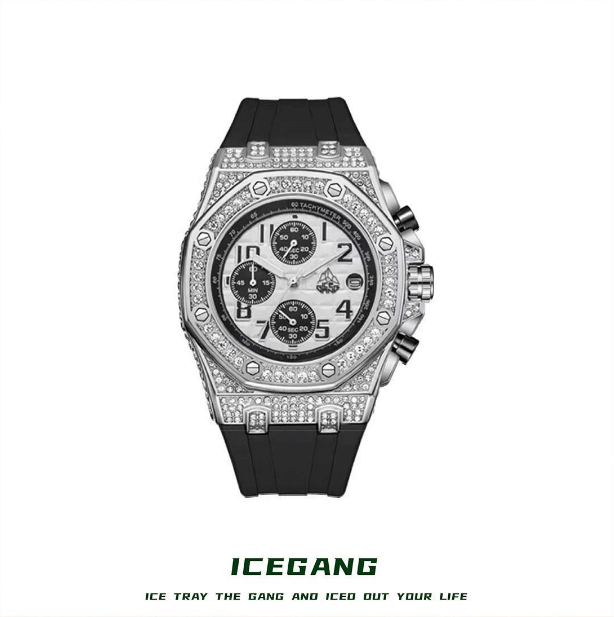 ICEGANG three-eye Fashionable diamond watches