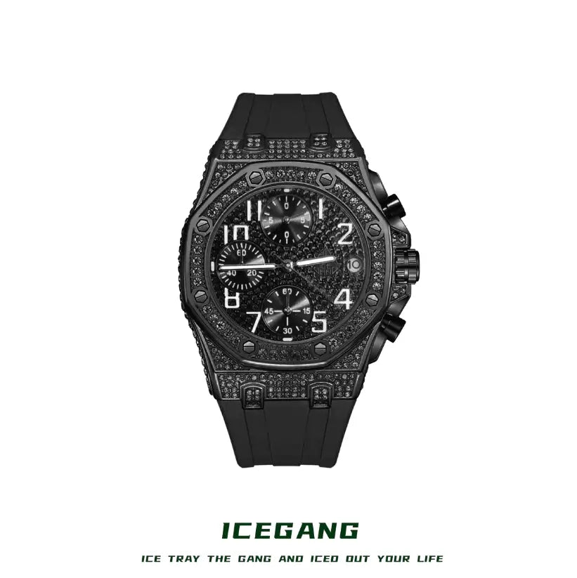 ICEGANG three-eye Fashionable diamond watches