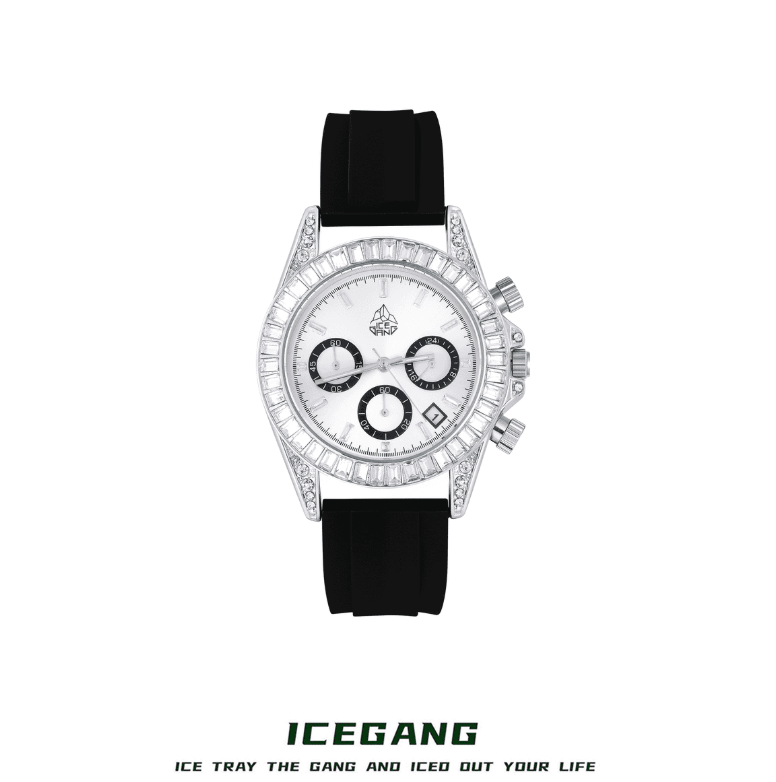 ICEGANG Rock Sugar Three-Eye Series Ring Diamond Watch