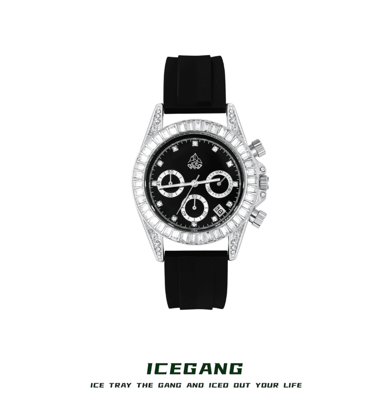 ICEGANG Rock Sugar Three-Eye Series Ring Diamond Watch