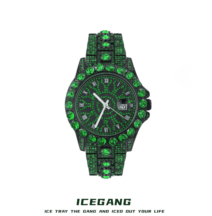 ICEGANG green kaleidoscope watch