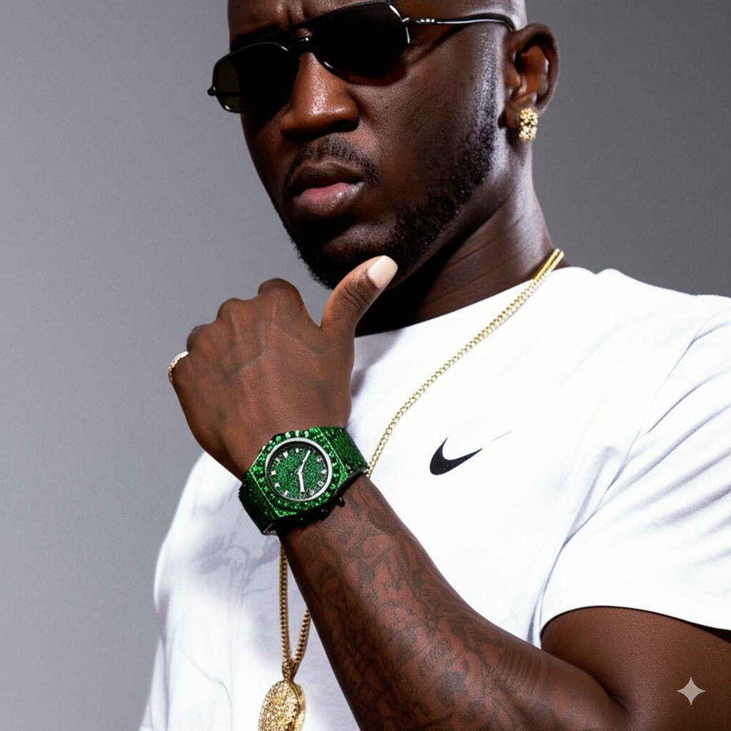 ICEGANG green kaleidoscope watch