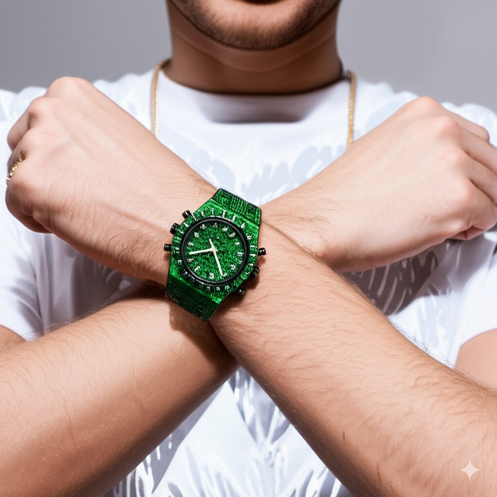 ICEGANG green kaleidoscope watch