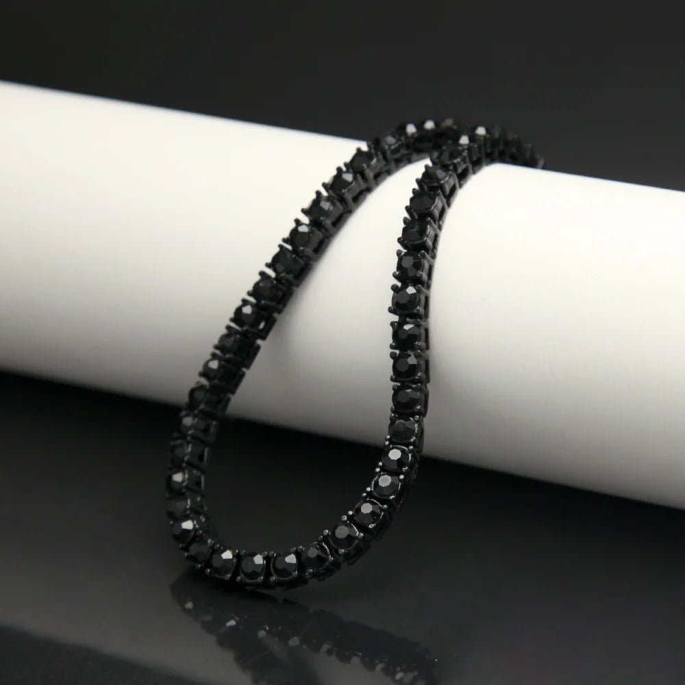 Men's Black Moissanite Tennis Bracelet - icegang.us