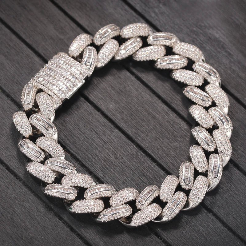 White Gold Moissanite Miami Cuban Link Chain - icegang.us