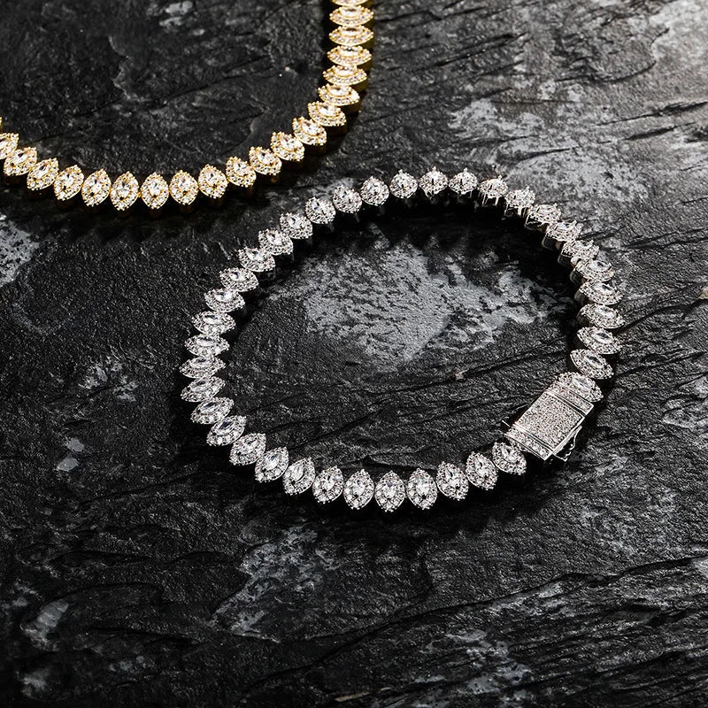 Men's Gold Moissanite Eye Of God Bracelet - icegang.us