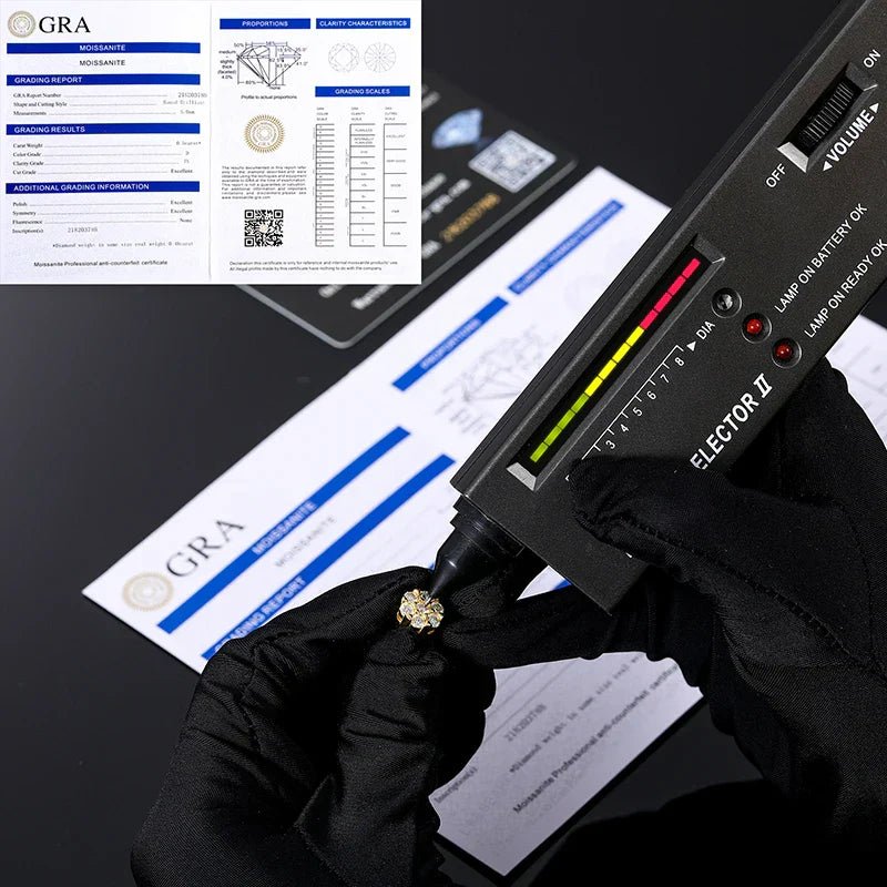 Moissanite Honeycomb Screw Back Stud Earrings - icegang.us