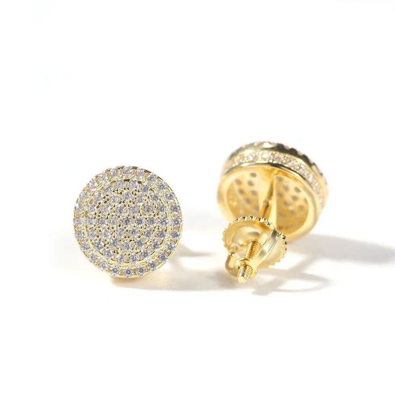 Men's Gold Moissanite Stud Earrings - icegang.us