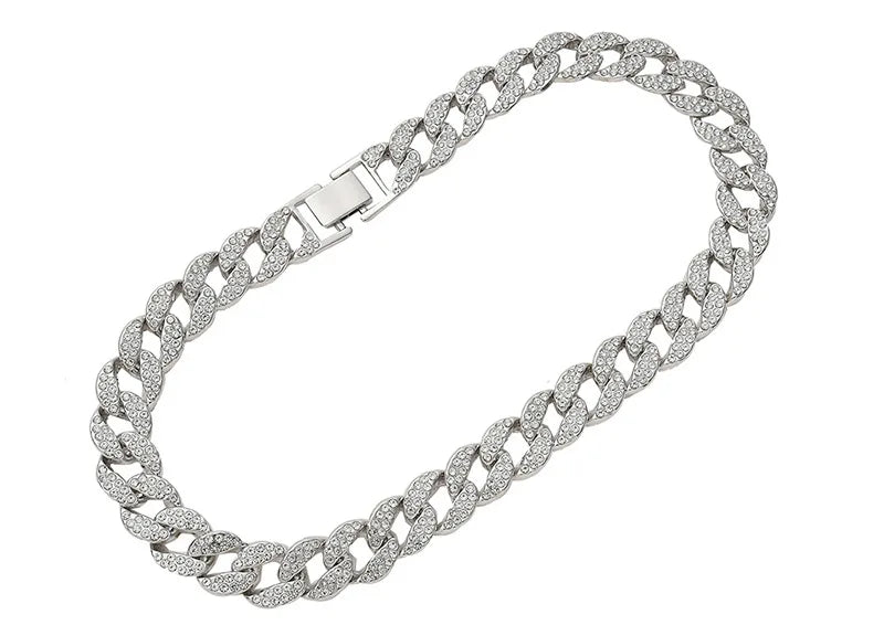Men's Moissanite Zircon Miami Cuban Link Chain - icegang.us