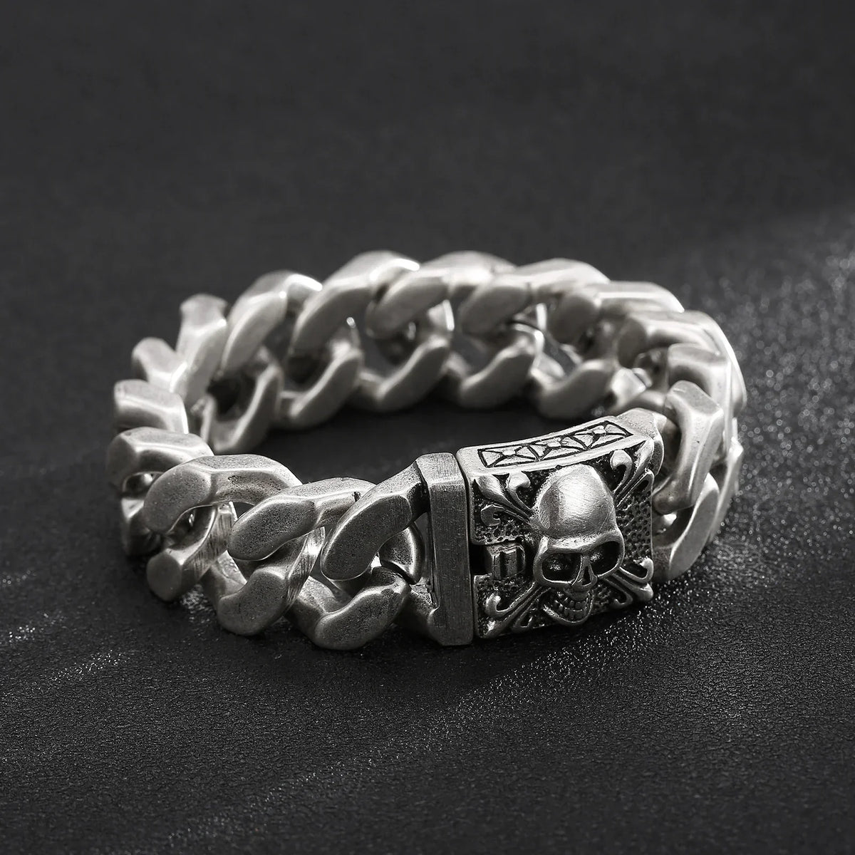 20mm Cuban Link Skull Bracelet - icegang.us