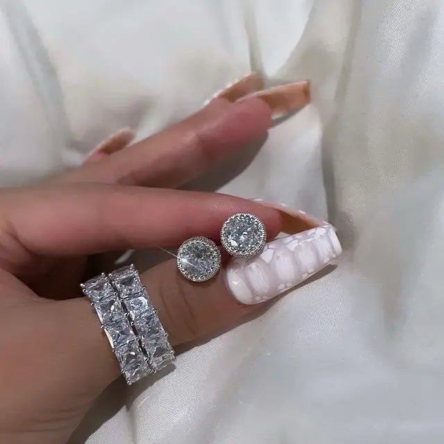 Men's Moissanite Halo Stud Earrings - icegang.us