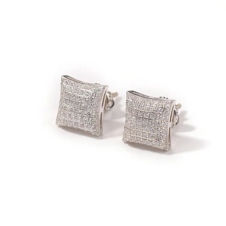 Square Stud Earrings - icegang.us