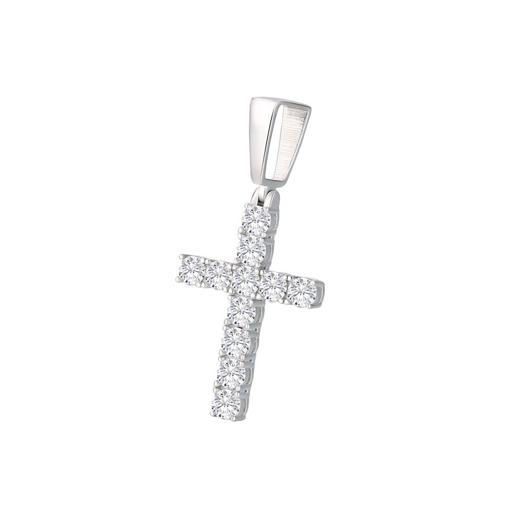 Men's White Gold Moissanite Jesus Piece Chain - icegang.us