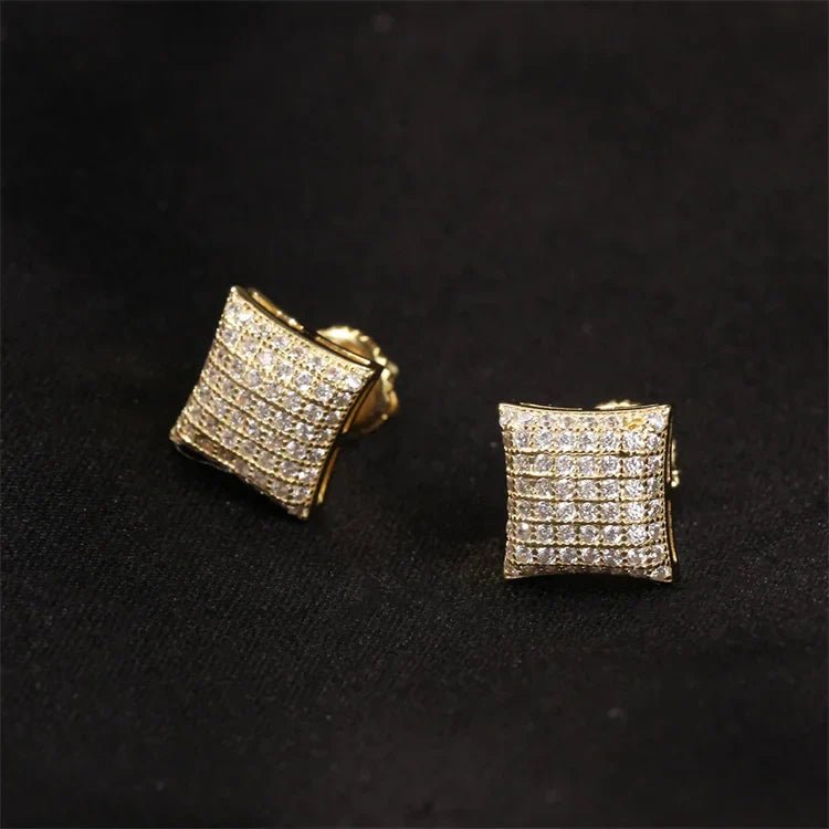 Square Stud Earrings - icegang.us