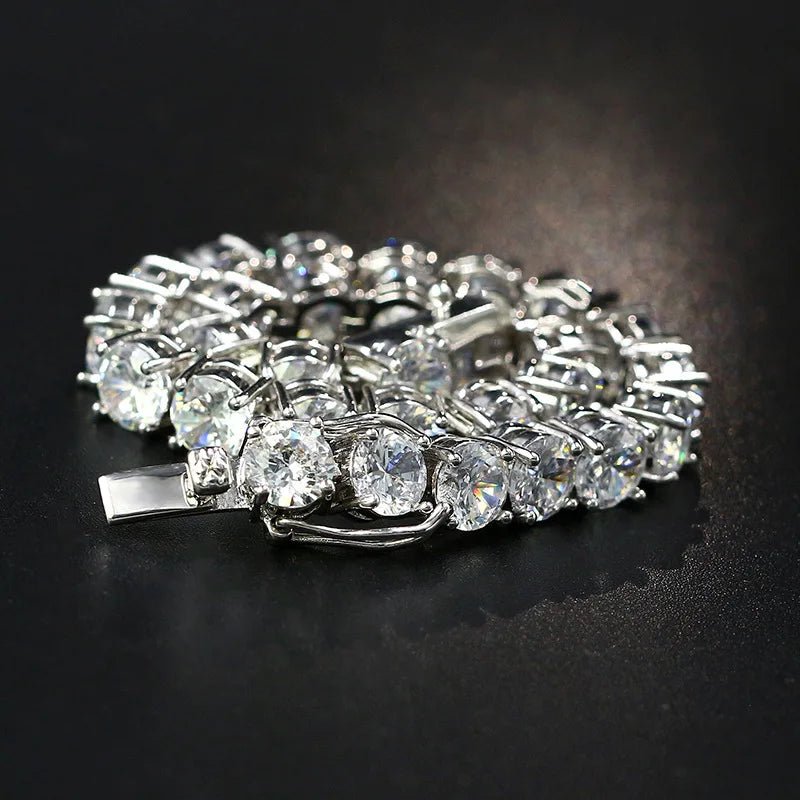 Men's Moissanite Cubic Zirconia Tennis Bracelet - icegang.us