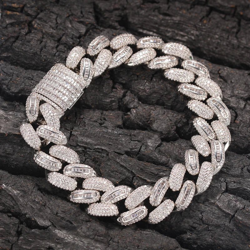 White Gold Moissanite Miami Cuban Link Chain - icegang.us