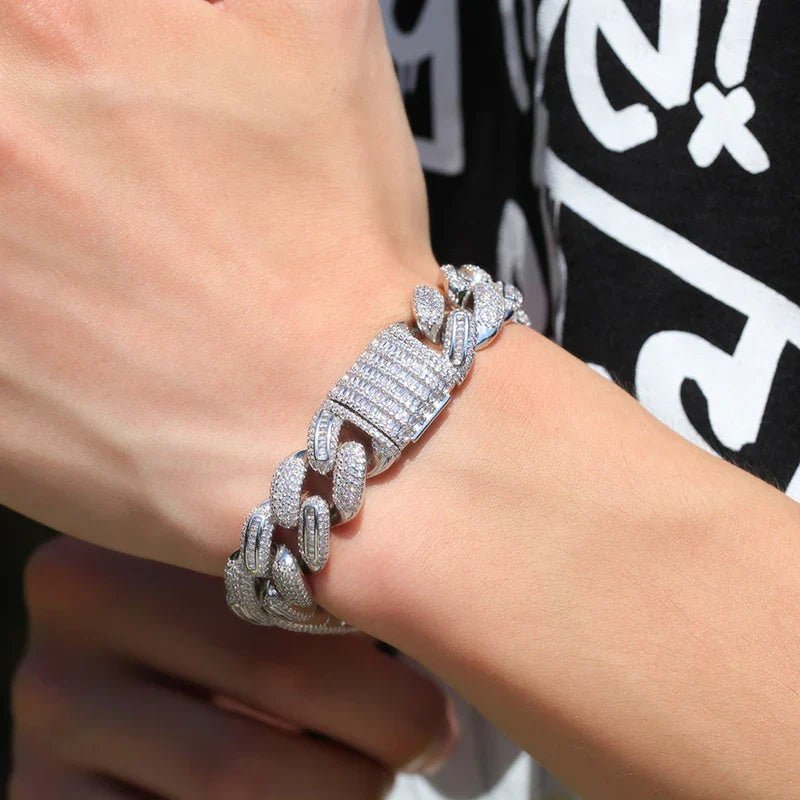 White Gold Moissanite Miami Cuban Link Chain - icegang.us