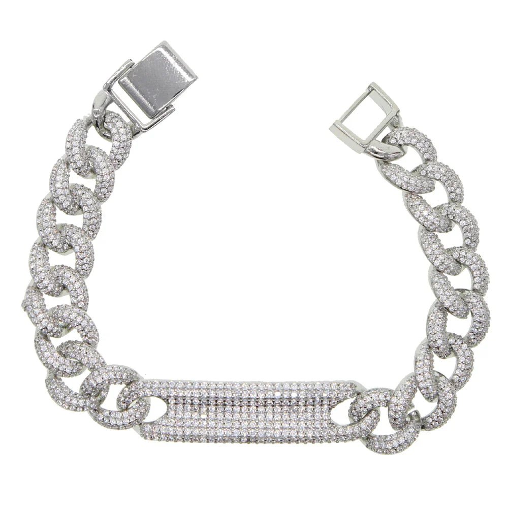 Men's Moissanite Micro Pave Cuban Link Bracelet - icegang.us