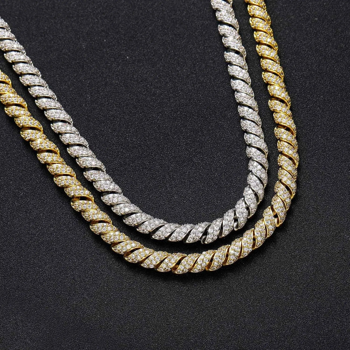 Moissanite Rope Twist Chain - icegang.us