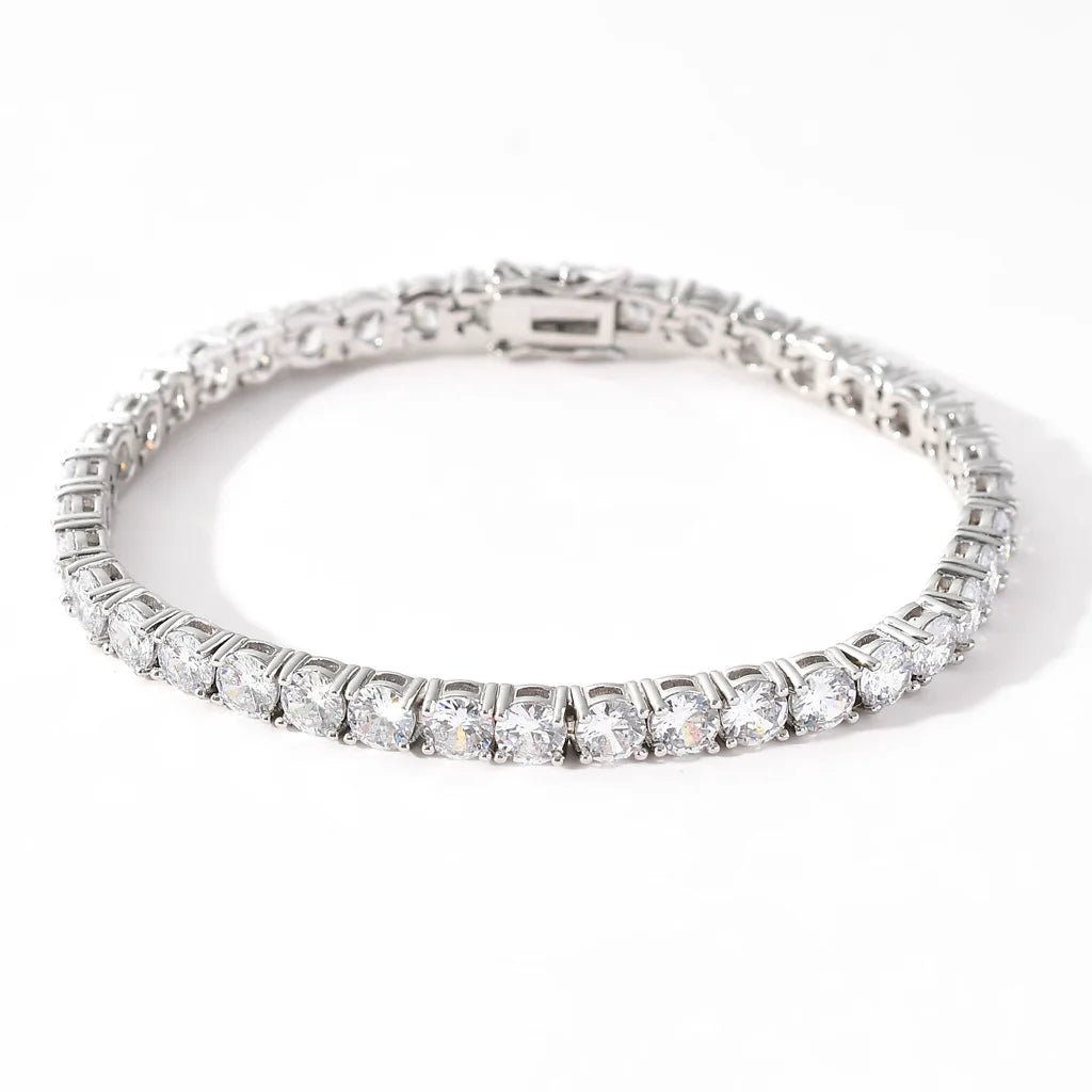 Men's Moissanite Cubic Zirconia Tennis Bracelet - icegang.us