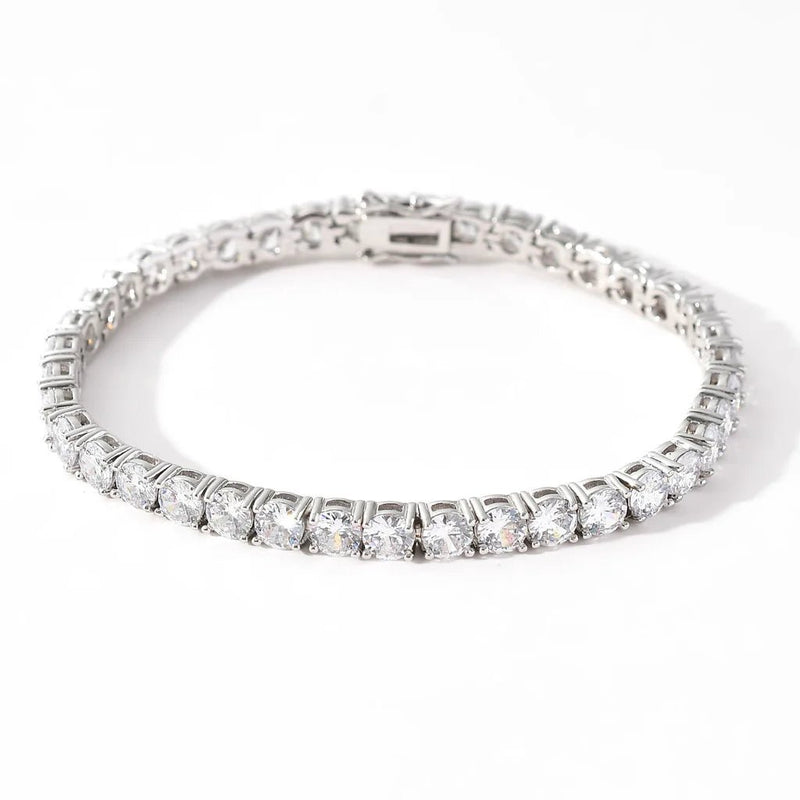 Men's Moissanite Cubic Zirconia Tennis Bracelet - icegang.us