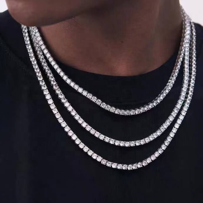 Men's Moissanite Tennis Chain - icegang.us